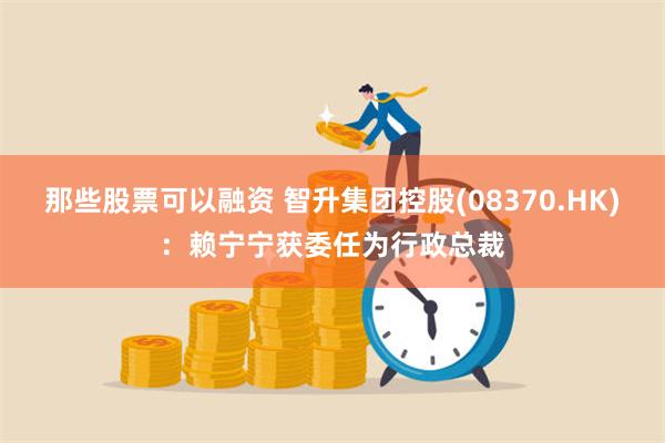 那些股票可以融资 智升集团控股(08370.HK)：赖宁宁获